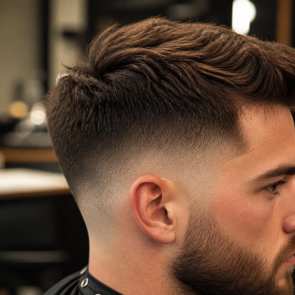 Efekt męskiego cięcia — precyzyjny fade